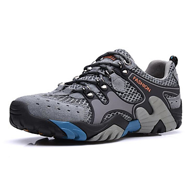 Men's Shoes Suede Fall Comfort Athletic Shoes Hiking Shoes Gray / Light Brown / Royal Blue Men's Shoes Suede Fall Comfort Athletic Shoes Hiking Shoes Gray / Light Brown / Royal Blue