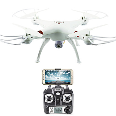RC Drone FLYRC X53 RTF 4CH 6 Axis 2.4G With HD Camera 0.3MP 640P*480P RC Quadcopter One Key To Auto-Return / Auto-Takeoff / Access Real-Time Footage RC Quadcopter / Remote Controller / Transmmitter