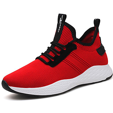 Men's Shoes Knit Fall Comfort Athletic Shoes Running Shoes / Walking Shoes Black / Gray / Red Men's Shoes Knit Fall Comfort Athletic Shoes Running Shoes / Walking Shoes Black / Gray / Red