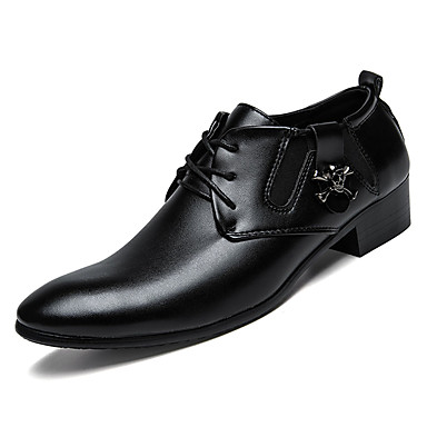 Men's Shoes PU(Polyurethane) Fall Formal Shoes Oxfords Black Men's Shoes PU(Polyurethane) Fall Formal Shoes Oxfords Black