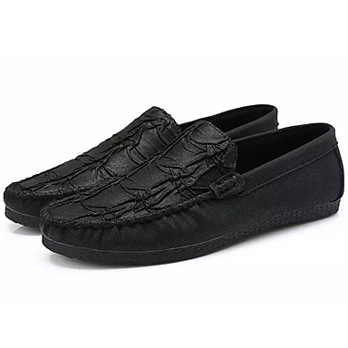Men's Shoes Cowhide Summer Moccasin Loafers & Slip-Ons Black Men's Shoes Cowhide Summer Moccasin Loafers & Slip-Ons Black