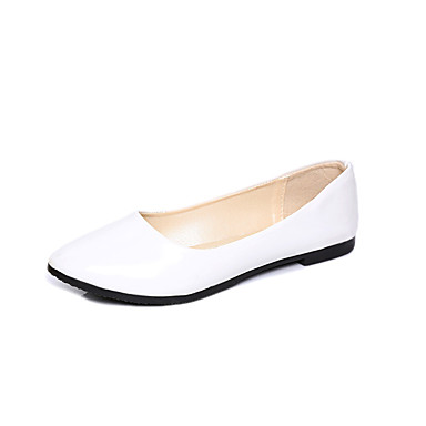 Women's Shoes Patent Leather Spring Comfort Flats Flat Heel Pointed Toe Red / Pink / Light Blue Women's Shoes Patent Leather Spring Comfort Flats Flat Heel Pointed Toe Red / Pink / Light Blue