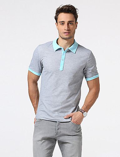 men's color block shirt