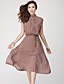 shirred red dress