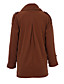 baratos Trench Coats e Casacos Femininos-Casaco (Poliéster / Misto de Lã / Elástico / Misto de Algodão / Licra) Plus Sizes / Casual - Grossa - Padrão de Manga Longa