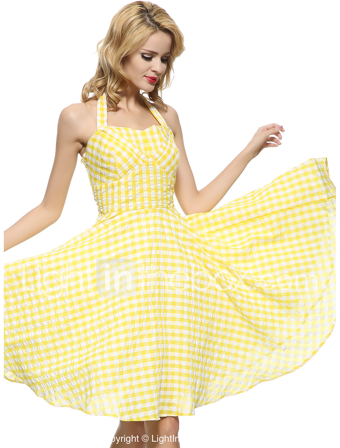 Knee Length Swing Dress